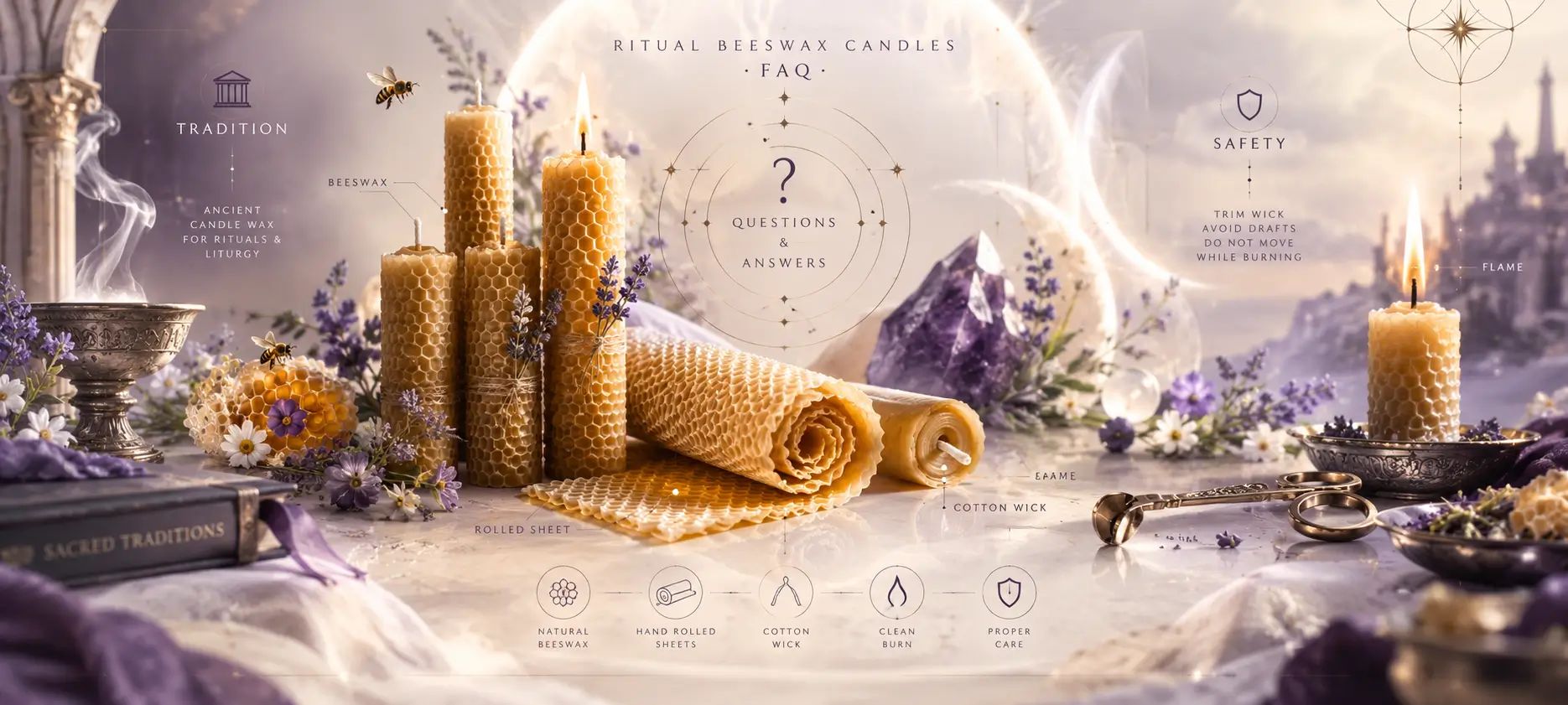 Questions about Natural Beeswax Ritual Candles