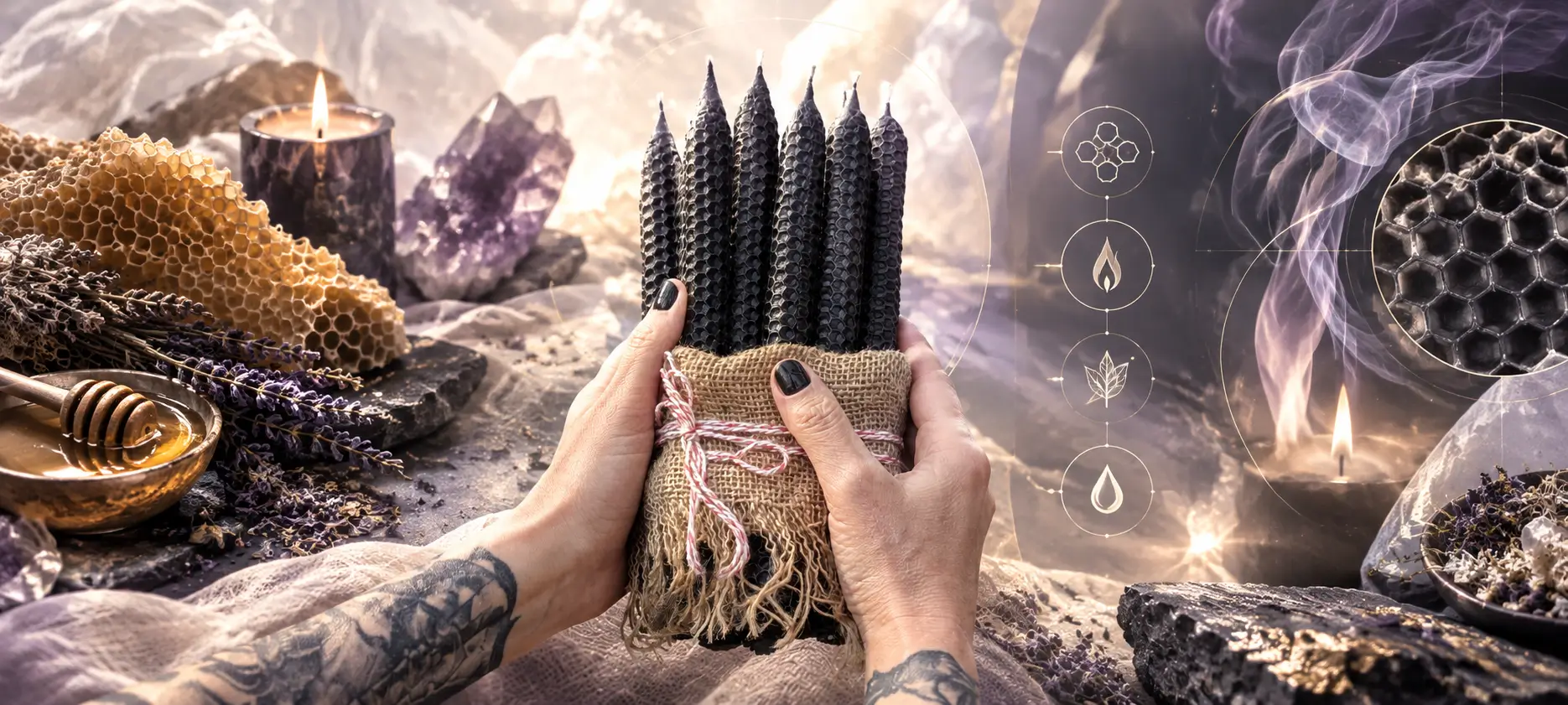candles made from natural wax