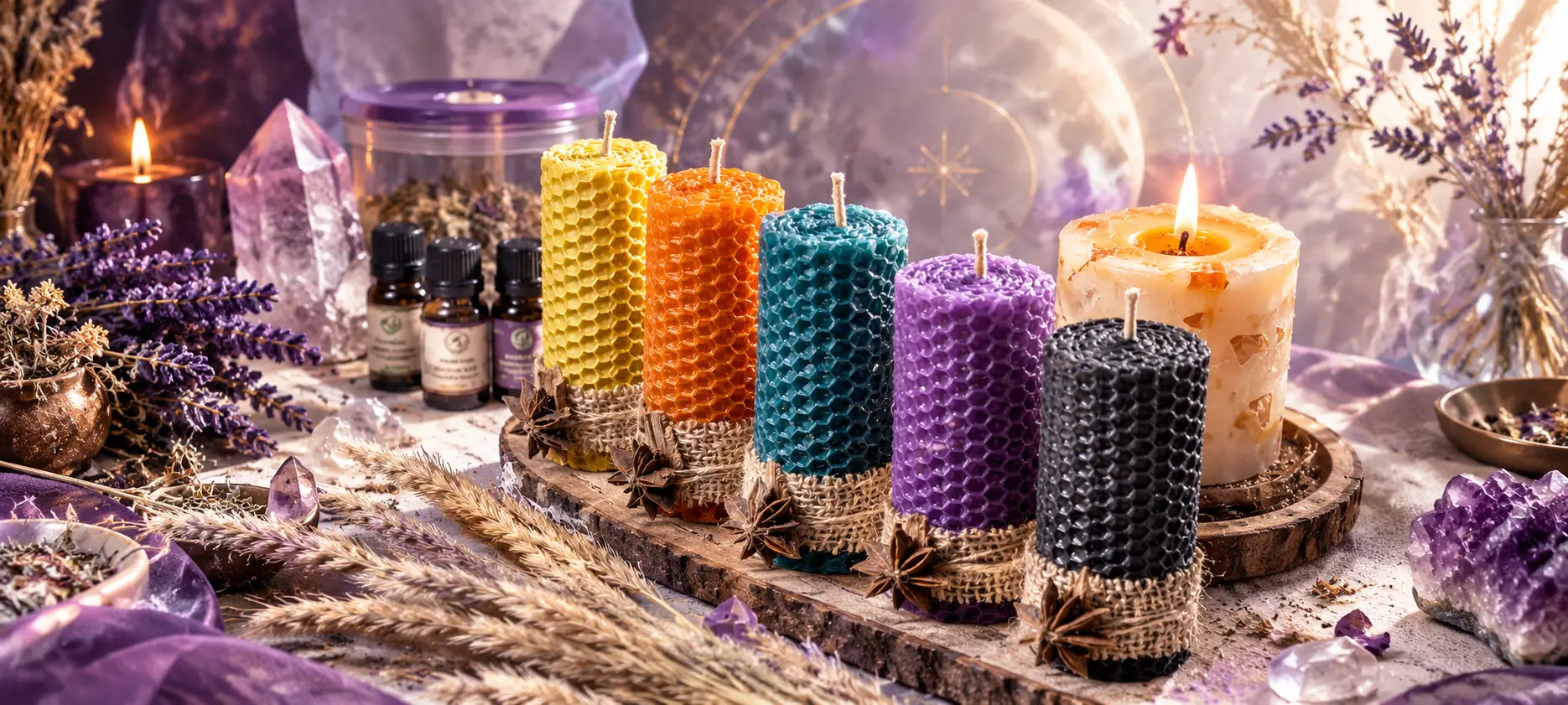 choose your candle from natural wax