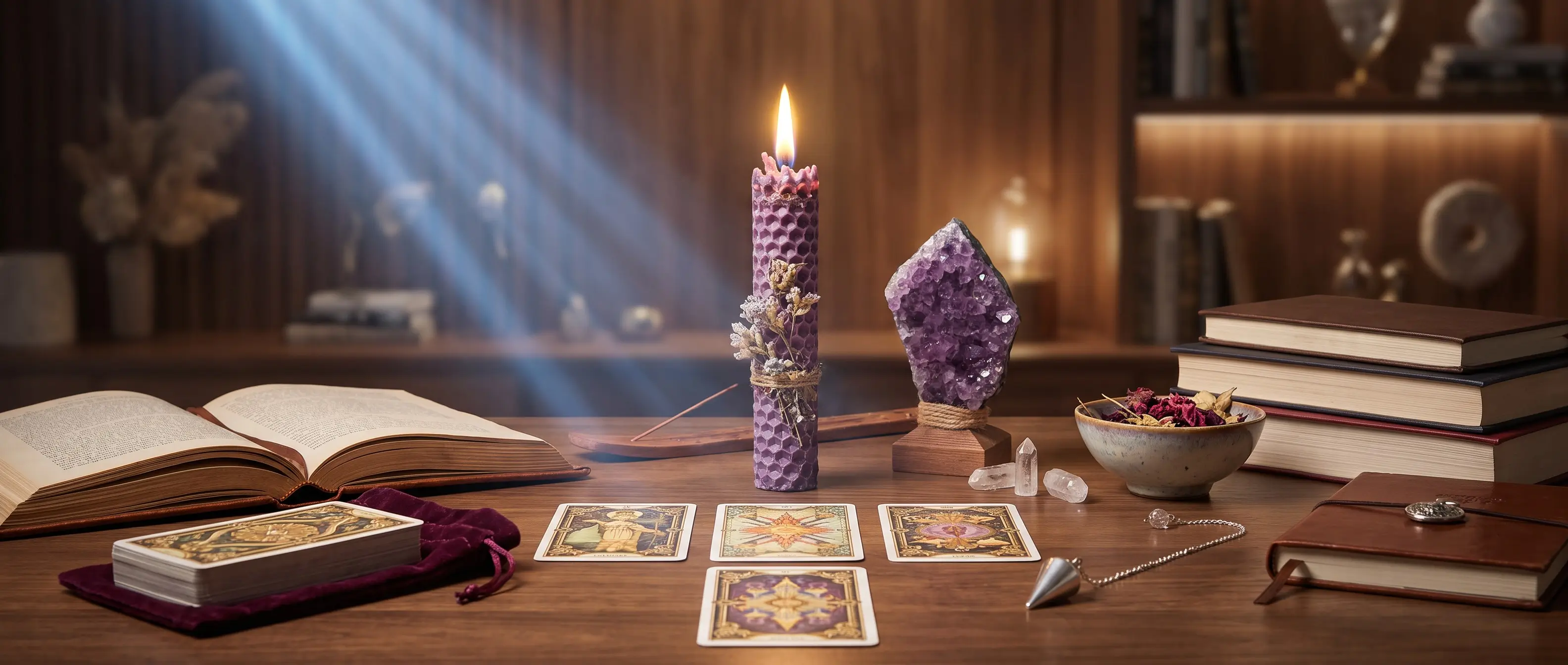 Ritual cleansing beeswax candles