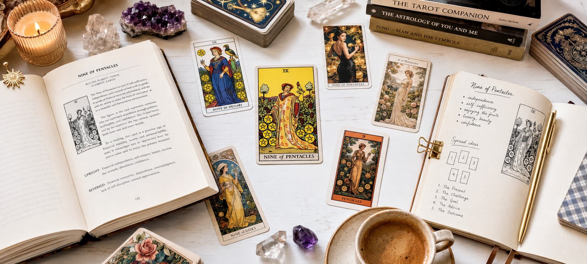 Nine of Pentacles Tarot