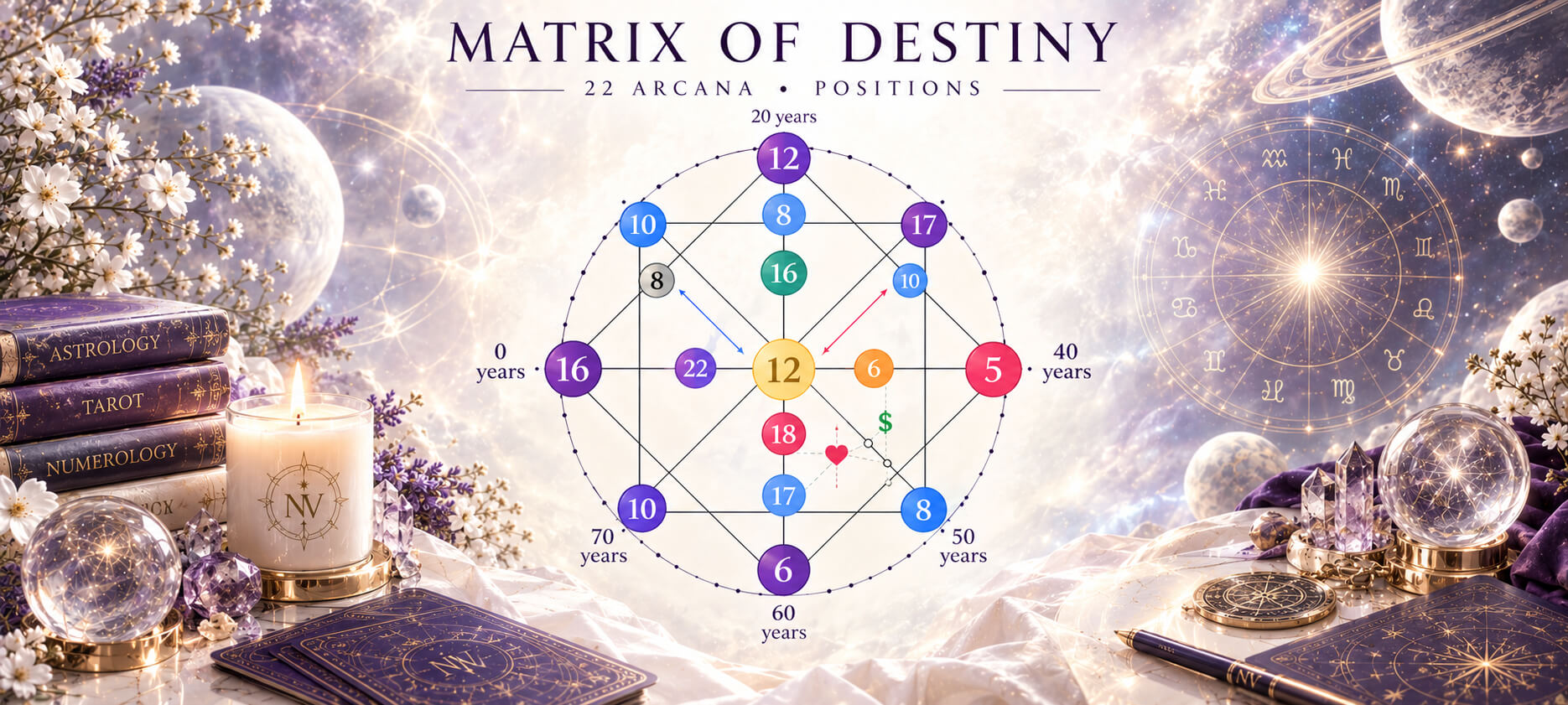 Online calculation of the Matrix of Destiny by date of birth