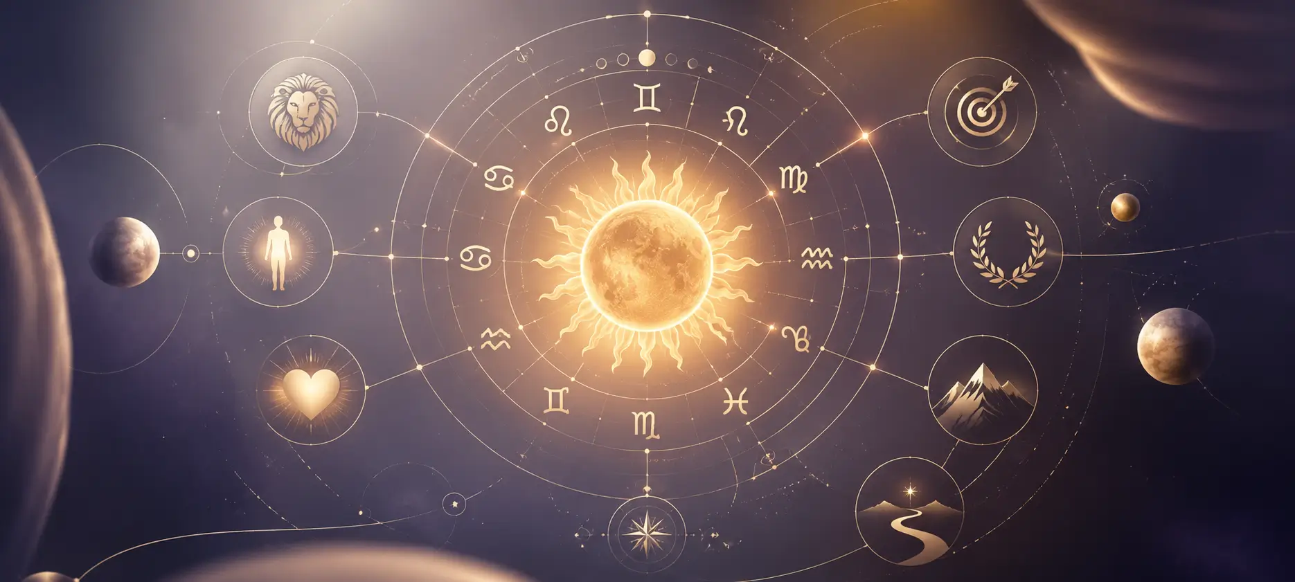 The Sun center of natal chart